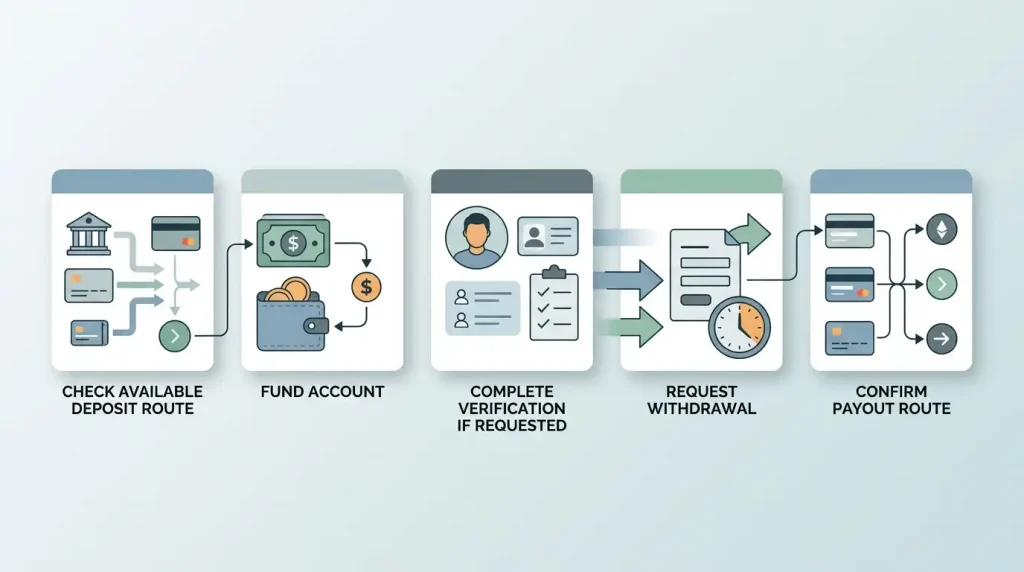 Neutral diagram of Dolly payment-route verification steps
